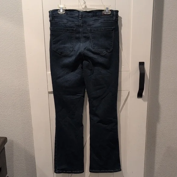 Nicole Miller NY High Rise Boot Cut Dark Wash Denim Jeans Women’s Size 12 - Picture 3 of 7